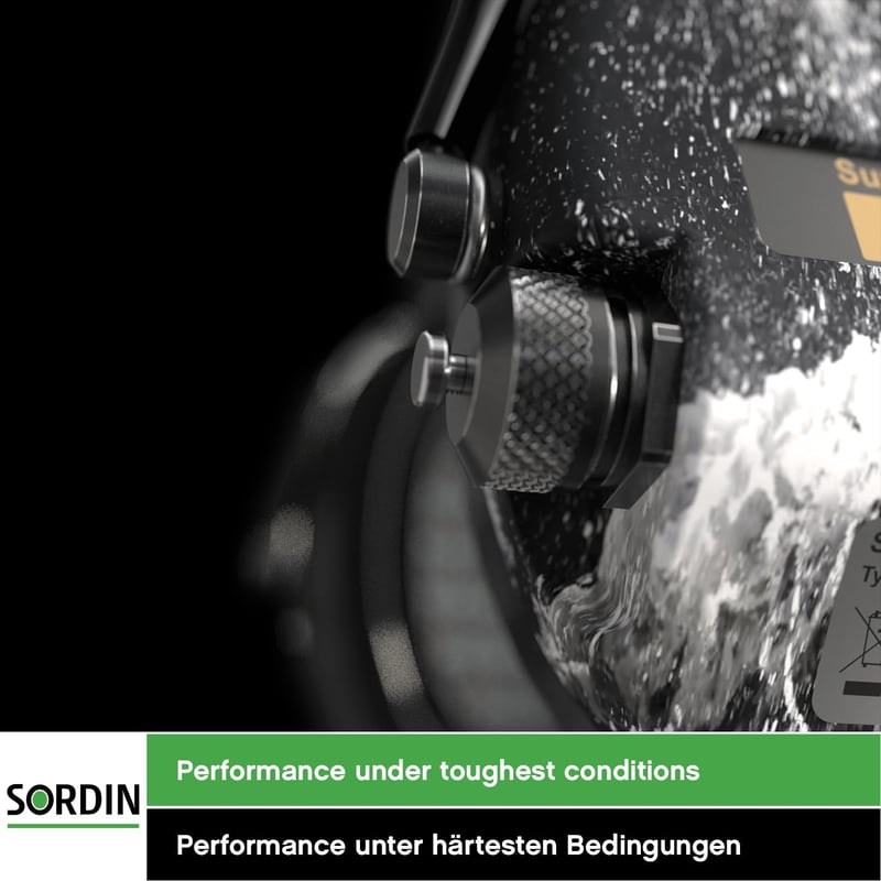 Sordin Pro-X Slim SFA aktív hallásvédelem 31 dB zajcsökkentéssel