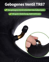 SOSALUK 2 db Belső Gumi 3.00-4 Molnárkocsihoz - 260x85 TR87 Szelepes Gumitömlő, Fekete Cserebelső Kézikocsihoz 4