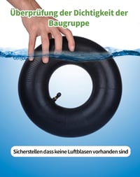 SOSALUK 2 db Belső Gumi 3.00-4 Molnárkocsihoz - 260x85 TR87 Szelepes Gumitömlő, Fekete Cserebelső Kézikocsihoz 7