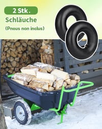 SOSALUK 2 db Belső Gumi 3.00-4 Molnárkocsihoz - 260x85 TR87 Szelepes Gumitömlő, Fekete Cserebelső Kézikocsihoz 5