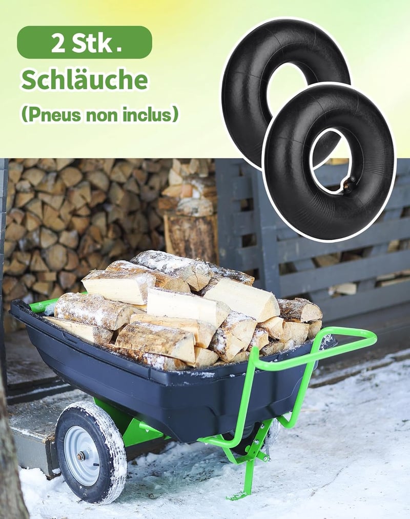 SOSALUK 2 db Belső Gumi 3.00-4 Molnárkocsihoz - 260x85 TR87 Szelepes Gumitömlő, Fekete Cserebelső Kézikocsihoz