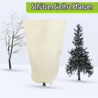 Husă de protecție pentru plante pe timp de iarnă Sosayet, 200x240 cm, 70 g/m², Husă anti-îngheț cu fermoar și șnur pentru măslini și palmieri, Reutilizabilă 3