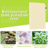 Husă de protecție pentru plante pe timp de iarnă Sosayet, 200x240 cm, 70 g/m², Husă anti-îngheț cu fermoar și șnur pentru măslini și palmieri, Reutilizabilă 4