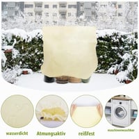 Husă de protecție pentru plante pe timp de iarnă Sosayet, 200x240 cm, 70 g/m², Husă anti-îngheț cu fermoar și șnur pentru măslini și palmieri, Reutilizabilă 5