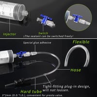SOSPIRO 60ml Tubeless Gumiabroncs Tömítőanyag Fecskendő Kerékpár Sealant Injector 7