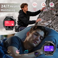 Soudorv inteligentné vojenské hodinky pre mužov a ženy, 1,53-palcový HD displej, 1000 mAh, Bluetooth hovory, IP68, monitor srdcového tepu, 100+ športových režimov, Android iOS 6