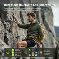 Soudorv inteligentné vojenské hodinky pre mužov a ženy, 1,53-palcový HD displej, 1000 mAh, Bluetooth hovory, IP68, monitor srdcového tepu, 100+ športových režimov, Android iOS 5