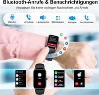 Soudorv Smartwatch 1.57" HD Fitness Tracker 110+ Sport Mód Szívritmus Monitor 5