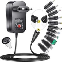 SoulBay 36W univerzális AC/DC adapter 3V-12V 8 csatlakozóval háztartási elektronikához 1