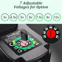 SoulBay 36W univerzális AC/DC adapter 3V-12V 8 csatlakozóval háztartási elektronikához 2