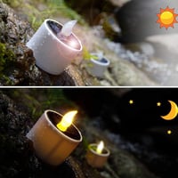 SoulBay Napelemes LED Teamécsesek - 6 db Vízálló Kültéri Világítás Lobogó Lángeffekttel, Kerti, Erkély, Kempingezés Dekorációhoz, 8 Órás Üze 3