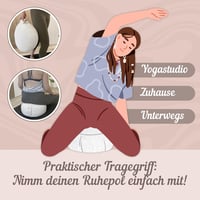 Soulpillow spelt töltetű kerek meditációs ülőpárna 15 cm magas 30 cm átmérő levél mintás huzattal mosható Oeko Tex 100 6