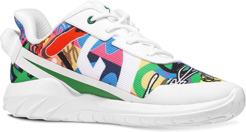Soulsfeng Blackout Graffiti Sneaker - Divatos Utcai Cipő Egyedi Graffiti Mintával EU 40-es méret