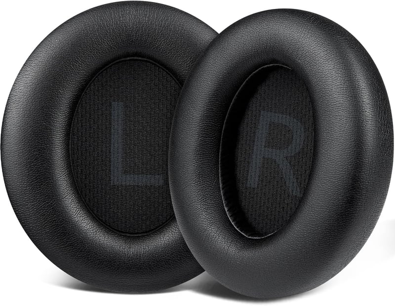 SOULWIT Anker Soundcore Space Q45 fülpárnák, puha protein bőr, zajszigeteléssel - black