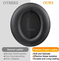 SOULWIT Anker Soundcore Space Q45 fülpárnák, puha protein bőr, zajszigeteléssel - black 4