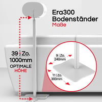 Sound bass ERA300 Állvány Szett - Fehér Fém Padlóállvány Sonos ERA 300 Hangszórókhoz - 2 db Kábelelrejtéssel - Prémium Minőségű Hangsugárzó  9
