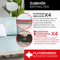 Sound bass ERA300 Állvány Szett - Fehér Fém Padlóállvány Sonos ERA 300 Hangszórókhoz - 2 db Kábelelrejtéssel - Prémium Minőségű Hangsugárzó  4
