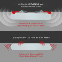 Držiak na soundbar Sound Bass pre Sonos Beam 1. a 2. generácie, biely, vrátane všetkého potrebného montážneho príslušenstva 8