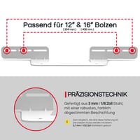 Držiak na soundbar Sound Bass pre Sonos Beam 1. a 2. generácie, biely, vrátane všetkého potrebného montážneho príslušenstva 6