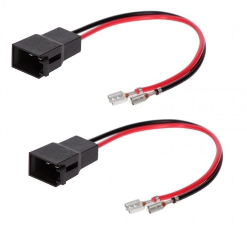 Sound Way 2 ks adaptér na pripojenie reproduktorov do auta – kompatibilné s Opel, Renault, Rover, Seat, Škoda, Volvo, Volkswagen – konektor na zapojenie reproduktorov