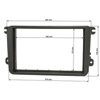 Ramă radio auto 2 DIN Sound Way pentru Volkswagen, Skoda, Seat, adaptor pentru montaj bord 5