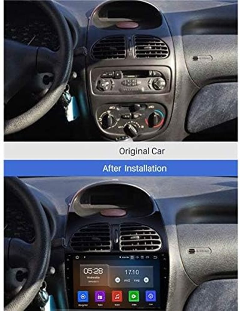 Sound Way 9 Inch Rádió Beépítő Keret Adapter Peugeot 206 Kompatibilis