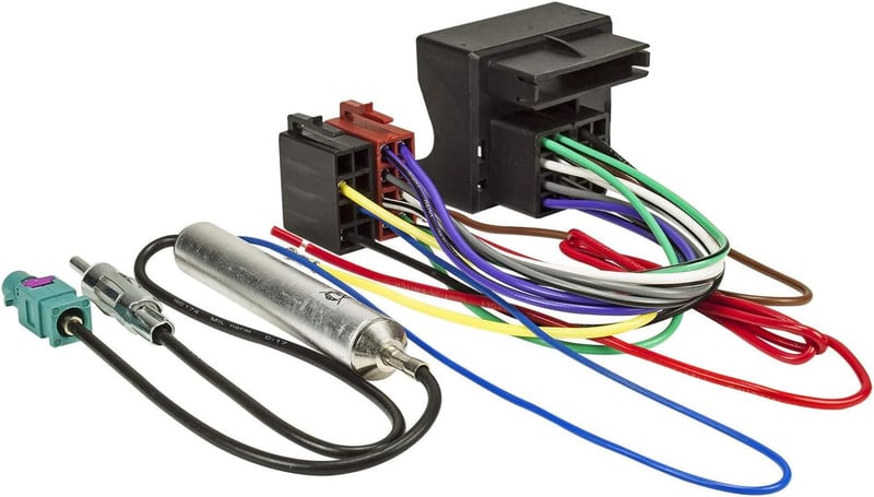 Sound Way Autórádió ISO Csatlakozó Adapter Kábel + Fakra Antenna Citroën C2 C3 C4 C5 C6 C8 Berlingo Jumpy