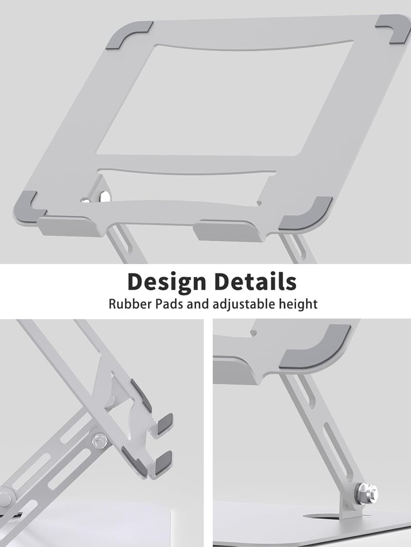 SOUNDANCE Laptop Stand állítható magasságú ergonomikus fém laptop tartó 10-15.6"
