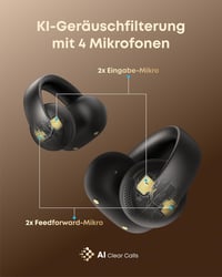 soundcore AeroClip nyitott fülhallgató Bluetooth, 12mm meghajtó, egész napos kényelem - Midnight 3