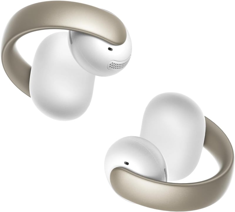 Soundcore AeroClip by Anker nyitott fülre Bluetooth fülhallgató, Open-Ring kialakítás - pezsgőfehér