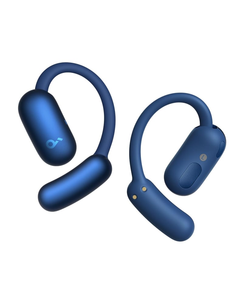 Căști Bluetooth 5.4 cu design deschis soundcore AeroFit 2 by Anker, 42 ore, IP55 - albastru