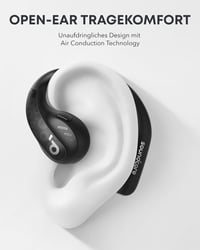 soundcore by Anker AeroFit Pro nyitott fülhallgató, LDAC, Bluetooth 5.3, IPX5, 46 órás akkumulátor 2