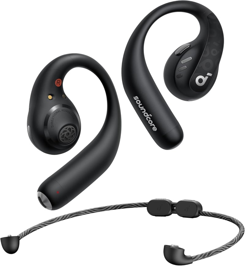 soundcore by Anker AeroFit Pro nyitott fülhallgató, LDAC, Bluetooth 5.3, IPX5, 46 órás akkumulátor