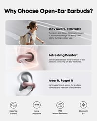 Slúchadlá soundcore by Anker AeroClip s otvorenou konštrukciou, dizajn s otvoreným krúžkom, Hi-Res Audio, Bluetooth headset so závesom za uši 9