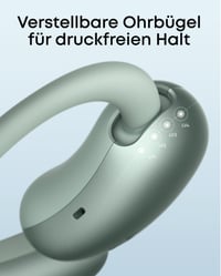 Otvorené slúchadlá Soundcore by Anker AeroFit 2, preklad pomocou AI, odolnosť voči vode IP55, Bluetooth slúchadlá s otvorenou konštrukciou 5