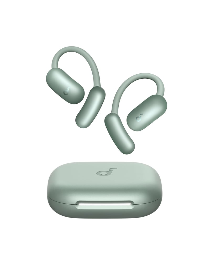 Otvorené slúchadlá Soundcore by Anker AeroFit 2, preklad pomocou AI, odolnosť voči vode IP55, Bluetooth slúchadlá s otvorenou konštrukciou