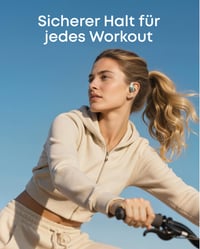 Otvorené slúchadlá Soundcore by Anker AeroFit 2, preklad pomocou AI, odolnosť voči vode IP55, Bluetooth slúchadlá s otvorenou konštrukciou 4