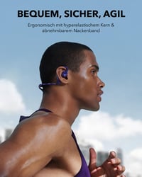 Slúchadlá soundcore by Anker AeroFit Pro s otvorenou konštrukciou, ultraľahké, ergonomické, intenzívny zvuk LDAC, Bluetooth 5.3, odolnosť voči vode IPX5, 46 hodín výdrže batérie 3