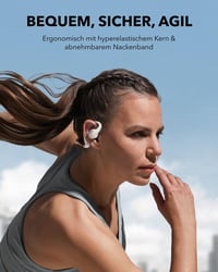 Slúchadlá soundcore by Anker AeroFit Pro s otvorenou konštrukciou, ultraľahké, pohodlné na nosenie, otvorený Bluetooth headset 3