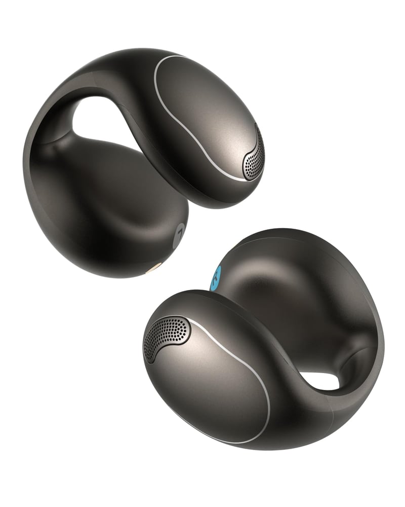 Slúchadlá soundcore by Anker C40i s otvorenou konštrukciou, klip na ucho, flexibilný kĺbový dizajn, ovládanie tlačidlami, ľahké nosenie, ušný klip