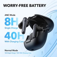 Bluetooth slúchadlá Soundcore by Anker Liberty 4 NC s potlačením hluku – čierne (repasované) 5