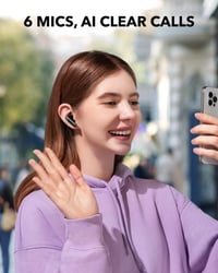 Căști wireless soundcore by Anker P40i cu anulare a zgomotului, BassUp, autonomie 60 de ore, IPX5, Bluetooth 5.3, carcasă 2 în 1 (Recondiționat) 6