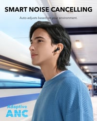 Căști wireless soundcore by Anker P40i cu anulare a zgomotului, BassUp, autonomie 60 de ore, IPX5, Bluetooth 5.3, carcasă 2 în 1 (Recondiționat) 3