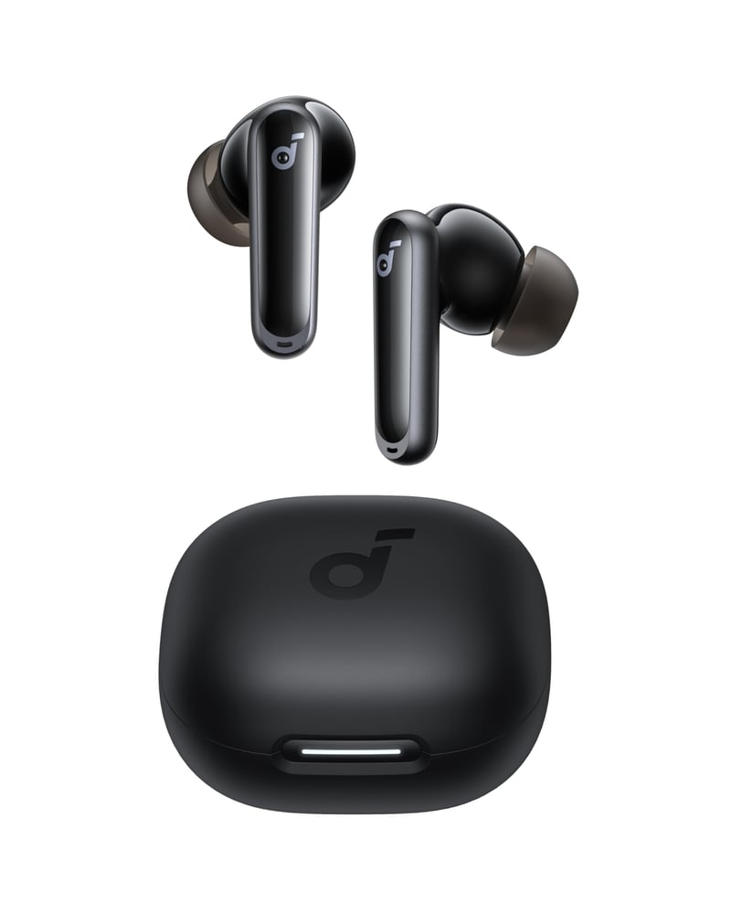 Căști wireless soundcore by Anker P40i cu anulare a zgomotului, BassUp, autonomie 60 de ore, IPX5, Bluetooth 5.3, carcasă 2 în 1 (Recondiționat)