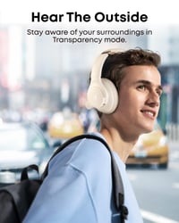 Bluetooth slúchadlá soundcore by Anker Q20i biele, hybridné aktívne potlačenie hluku, 40 hodín výdrže batérie s ANC, Hi-Res Audio, renovované 6