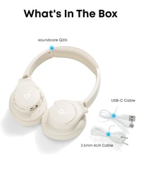 Bluetooth slúchadlá soundcore by Anker Q20i biele, hybridné aktívne potlačenie hluku, 40 hodín výdrže batérie s ANC, Hi-Res Audio, renovované 8