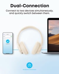 Bluetooth slúchadlá soundcore by Anker Q20i biele, hybridné aktívne potlačenie hluku, 40 hodín výdrže batérie s ANC, Hi-Res Audio, renovované 7
