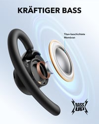 Slúchadlá soundcore by Anker V20i s otvorenou konštrukciou, nastaviteľnými háčikmi za uši a Bluetooth 5.4 5
