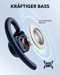 Slúchadlá s otvorenou konštrukciou soundcore by Anker V20i s nastaviteľnými háčikmi za uši, Bluetooth 5.4, bezdrôtový headset s otvorenými mušľami 5