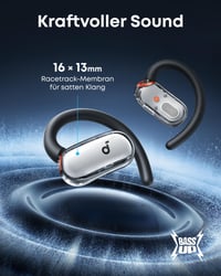 Căști open-ear soundcore by Anker V40i, căști cu design deschis ajustabile pentru orice ureche, purtare confortabilă 6